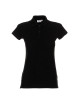 2Damen-Poloshirt aus Baumwolle in Schwarz von Promostars