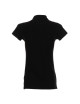 Promostars POLO Damen LADIES` COTTON BLACK Stickdruck, Siebdruck-Logo
