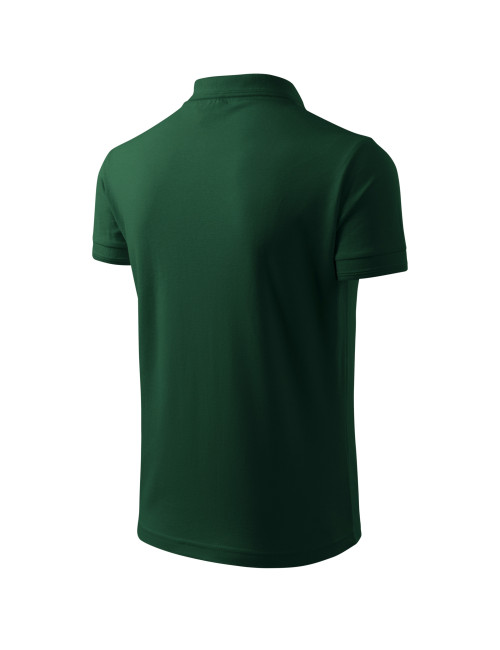 Pique Polo 203 dunkelgrünes Malfini Herren-Poloshirt