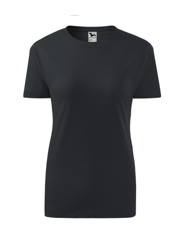 Classic new 133 ebony gray Malfini women`s T-shirt