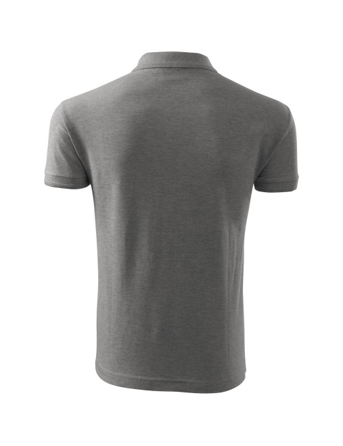 Koszulka polo męska Pique polo free F03 ciemnoszary melanż Malfini