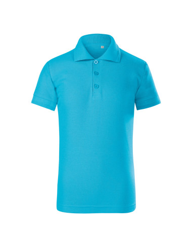 Pique Polo Free F22 Kinderpoloshirt, türkis Malfini