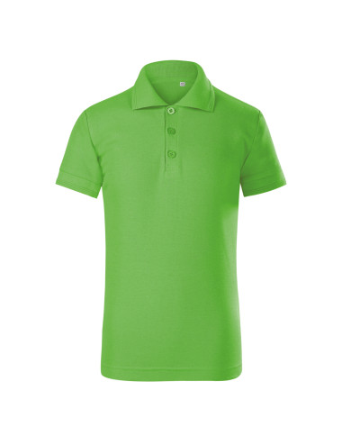 Pique polo free F22 green apple Malfini children`s polo shirt