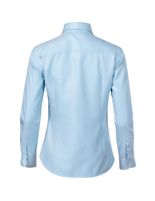Journey 265 slant blue/white Malfini premium women`s shirt