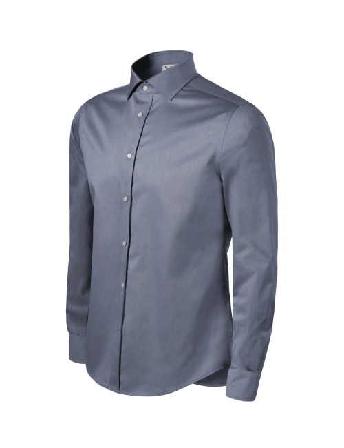 Journey 264 Storm Grey Melange Malfini Premium Herrenhemd