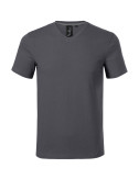 2Koszulka męska Action v-neck 700 light anthracite Malfini premium