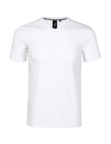 Action V-Ausschnitt 700 weißes Premium-T-Shirt von Malfini für Herren