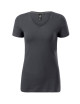 Koszulka damska Action v-neck 701 light anthracite Malfini premium