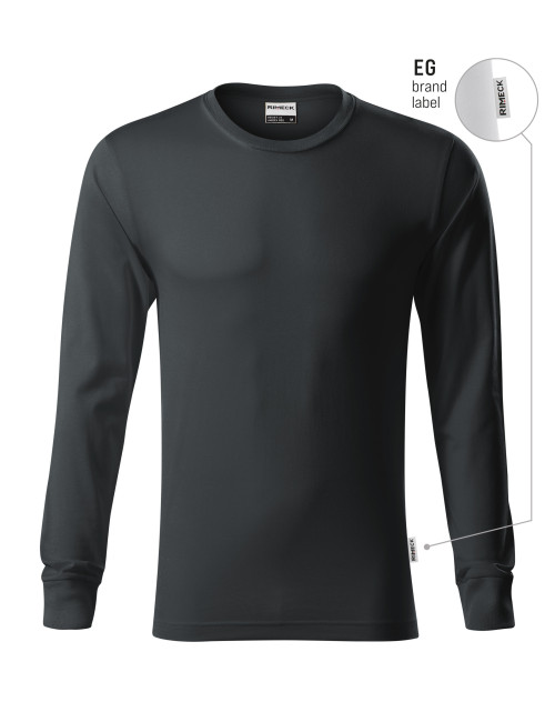 Resist ls R05 Unisex T-Shirt Ebenholzgrau (Markenetikett) Malfini Rimeck