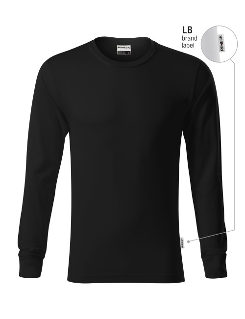 Unisex Resist ls R05 T-Shirt schwarz (Markenetikett) Malfini Rimeck