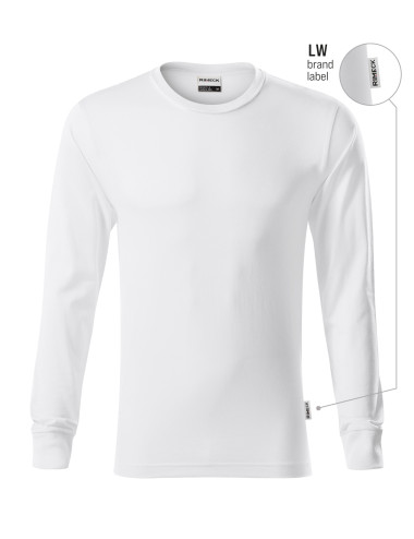 Unisex Resist ls R05 T-Shirt weiß (Markenetikett) Malfini Rimeck