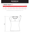 2Koszulka damska Resist heavy R04 biały (brand label) Malfini Rimeck