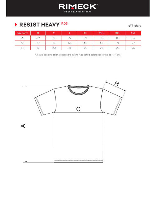 Herren T-Shirt Resist Heavy R03 schwarz (Markenetikett) Malfini Rimeck