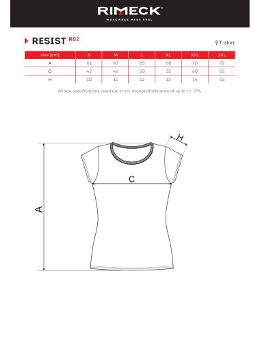 Koszulka damska Resist R02 czerwony (brand label) Malfini Rimeck