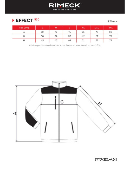 Unisex fleece Effect 530 navy blue (brand label) Malfini Rimeck