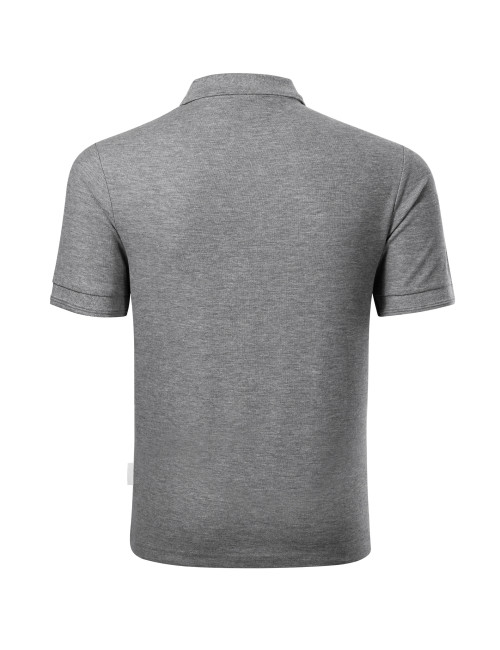 Koszulka polo męska Reserve R22 ciemnoszary melanż (brand label) Malfini Rimeck
