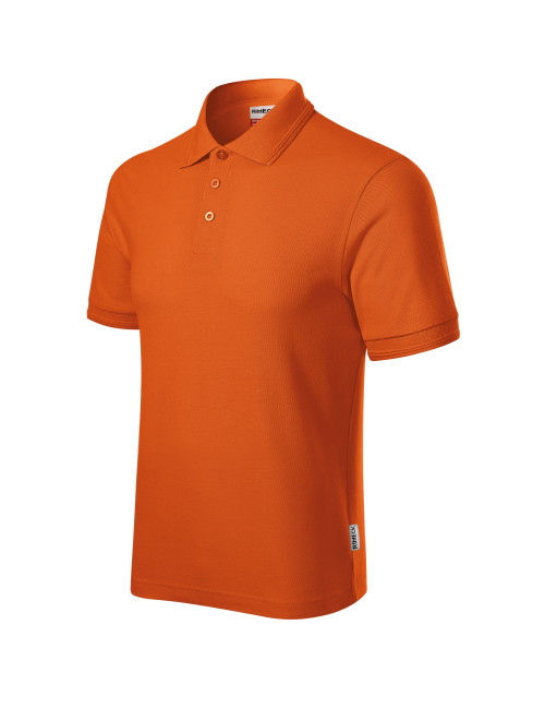 Koszulka polo męska Reserve R22 pomarańczowy (brand label) Malfini Rimeck