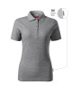 Women`s polo shirt Reserve R23, dark gray melange (brand label) Malfini Rimeck