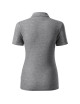 Women`s polo shirt Reserve R23, dark gray melange (brand label) Malfini Rimeck