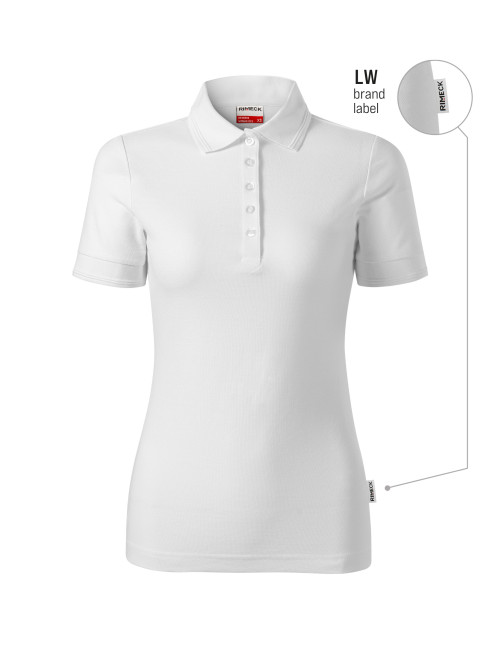 Koszulka polo damska Reserve R23 biały (brand label) Malfini Rimeck