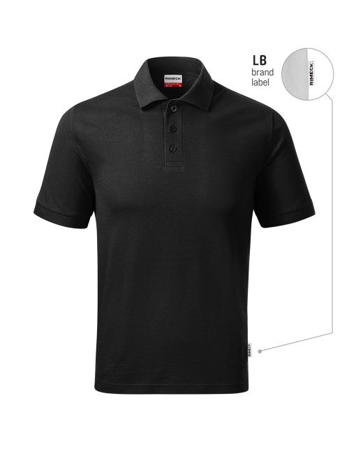 Koszulka polo męska Resist heavy polo R20 czarny 01 (brand label) Malfini Rimeck