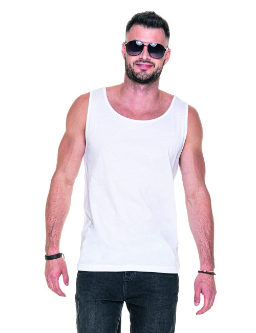 Men`s short fresh T-shirt white Promostars