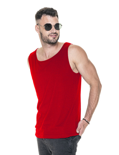 Men`s short fresh T-shirt red Promostars