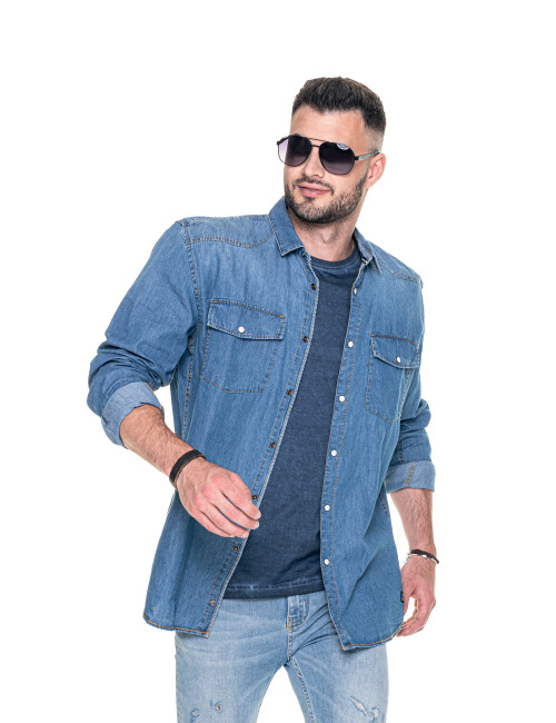 Men`s western shirt, blue jeans, Promostars