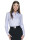 Ladies` tailor shirt white/blue Promostars