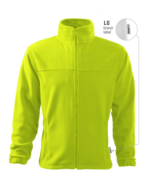 Men`s Fleece Jacket 501 lime 62 (brand label) Malfini Rimeck