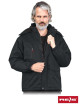 Insulated protective jacket norway b black Reis