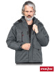Insulated protective jacket norway sb gray-black Reis
