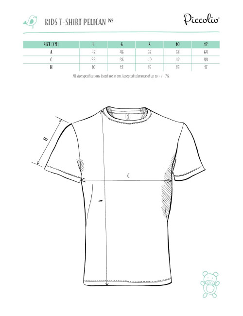 Pelican P72 Kinder-T-Shirt azurblau Malfini Piccolio