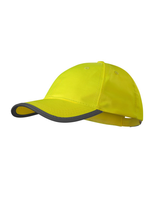 Czapka unisex Hv reflex 3V5 fluorescencyjny żółty Malfini Rimeck