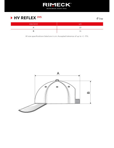 Czapka unisex Hv reflex 3V5 fluorescencyjny żółty Malfini Rimeck