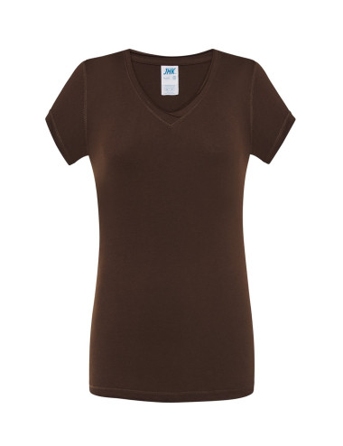 JHK Damen T-Shirt TSUL SCL SICILIA CH - Schokolade