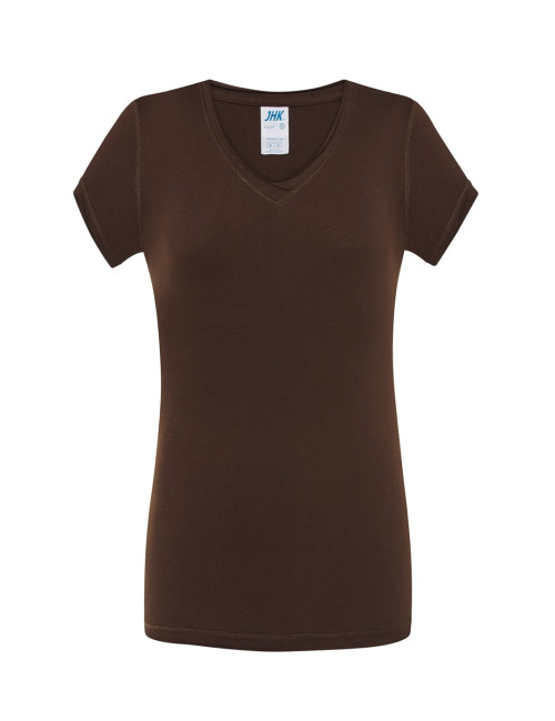 JHK Damen T-Shirt TSUL SCL SICILIA CH - Schokolade
