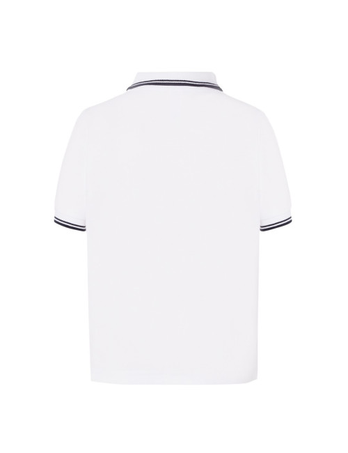 JHK Polo Shirts Children PKID 210 WH/NY - White/Navy