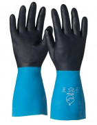Rubber and plastic gloves