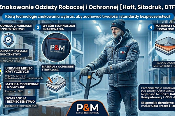 Odzież do mroźni i chłodni z nadrukiem – jak połączyć funkcjonalność z identyfikacją wizualną firmy