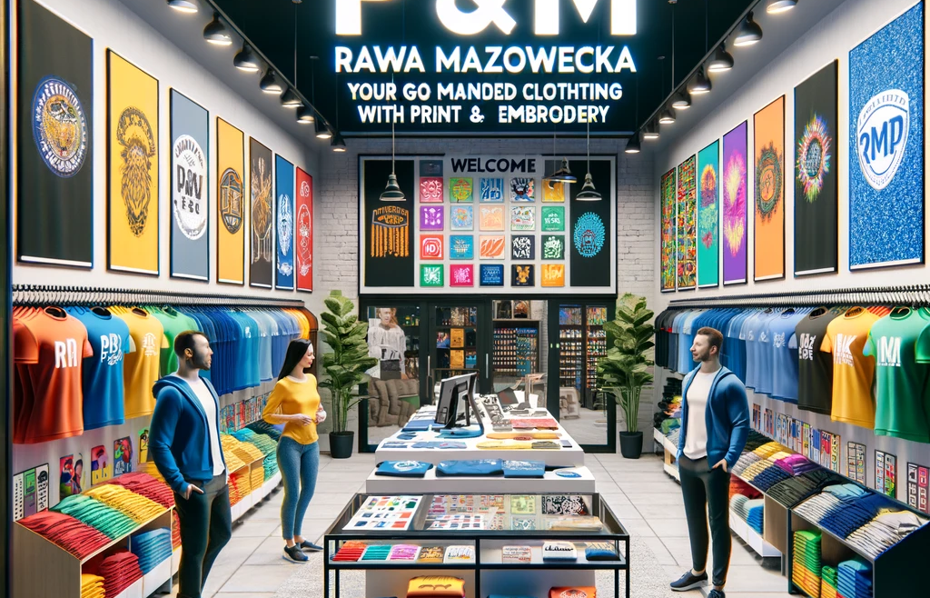 Witamy w P&M Rawa Mazowiecka - Twoim miejscu dla oznakowanej odzieży reklamowej z nadrukiem i haftem!